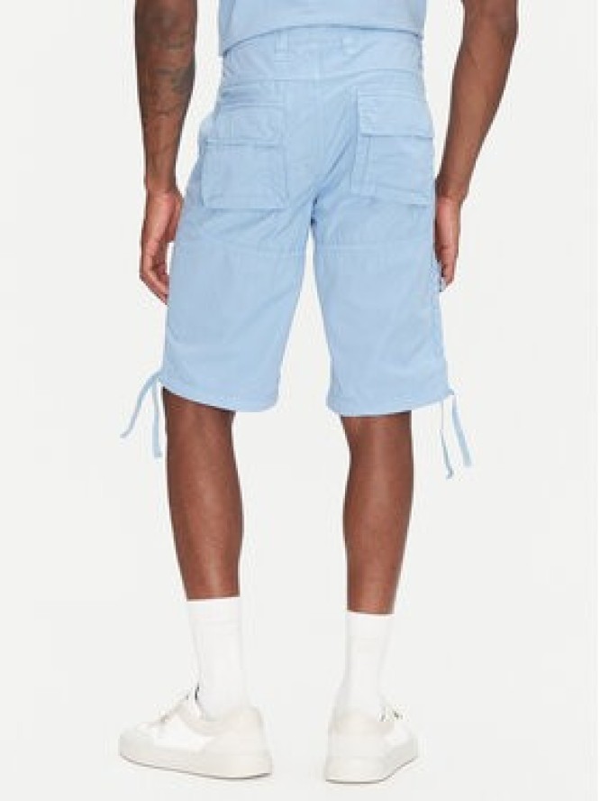 Aeronautica Militare Szorty materiałowe 251BE041CT1122 Błękitny Regular Fit