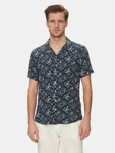 Blend Koszula 20718227 Granatowy Regular Fit