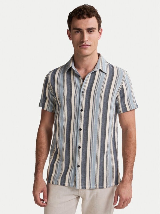 Petrol Industries Koszula M-1050-SIS442 Niebieski Regular Fit