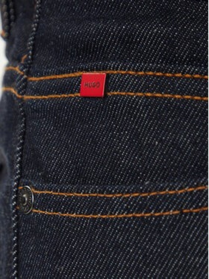 HUGO Jeansy 50547239 Granatowy Slim Fit