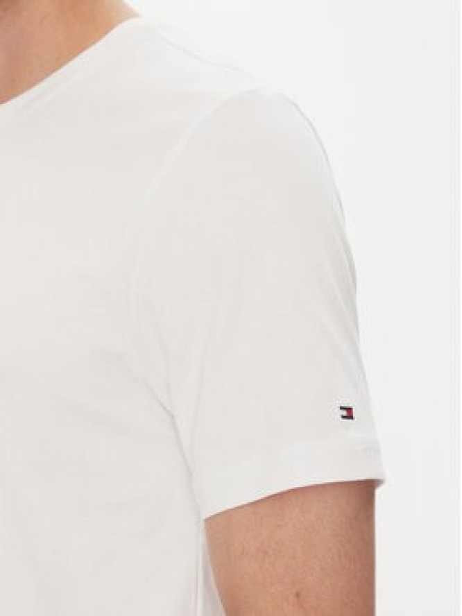 Tommy Hilfiger T-Shirt Tropical Floral MW0MW39353 Biały Regular Fit