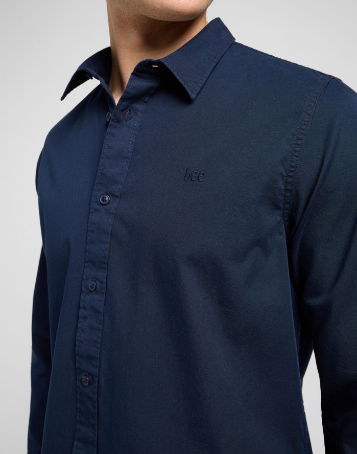 MESKA KOSZULA LEE PATCH SHIRT RIVET NAVY 112370547