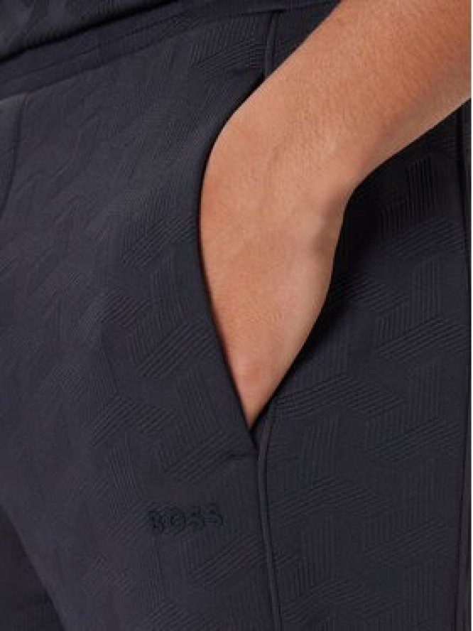 BOSS Spodnie dresowe Mirror Long 50549713 Granatowy Regular Fit