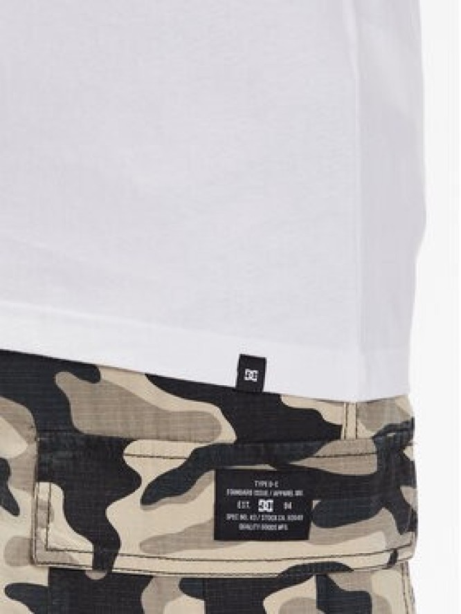 DC Shoes T-Shirt Quality Goods ADYZT05235 Biały Relaxed Fit