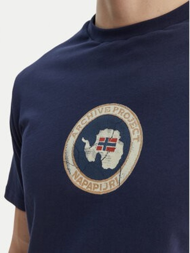Napapijri T-Shirt S-Phos NP0A4G5A Granatowy Relaxed Fit