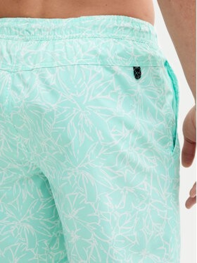 Tom Tailor Szorty kąpielowe 1045070 Zielony Regular Fit