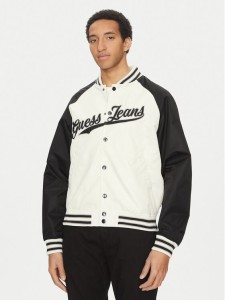 Guess Jeans Kurtka bomber M5GL32 WHAA2 Beżowy Regular Fit