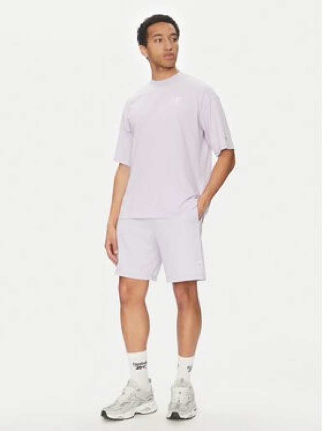 Champion T-Shirt 221257 Fioletowy Regular Fit