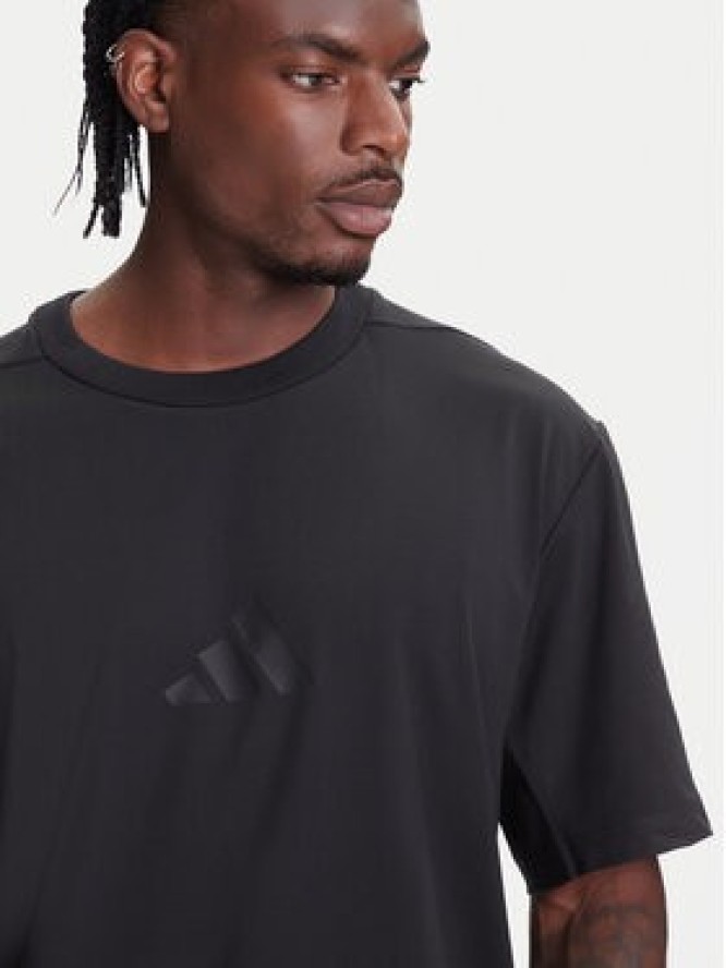 adidas T-Shirt Z.N.E. JJ1151 Czarny Loose Fit