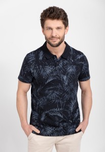 Polówka męska z wzorem O-RAW