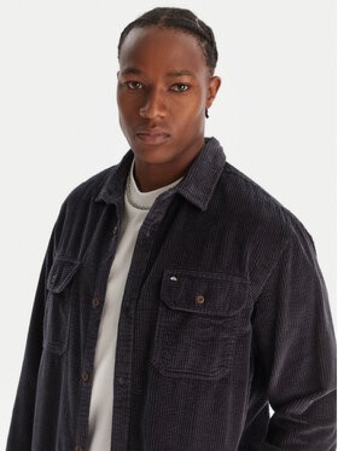 Quiksilver Koszula Venture Cord EQYWT04646 Granatowy Regular Fit