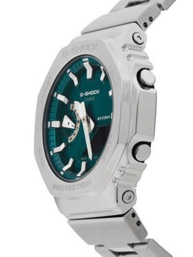 G-Shock Zegarek GM-2110D-3A1ER Srebrny