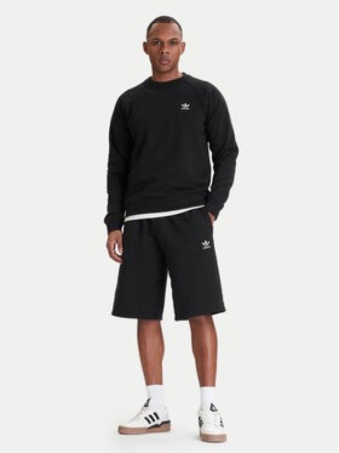 adidas Bluza Trefoil Essentials IY4932 Czarny Regular Fit