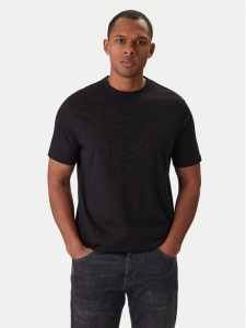 KARL LAGERFELD T-Shirt 755052 561224 Czarny Regular Fit