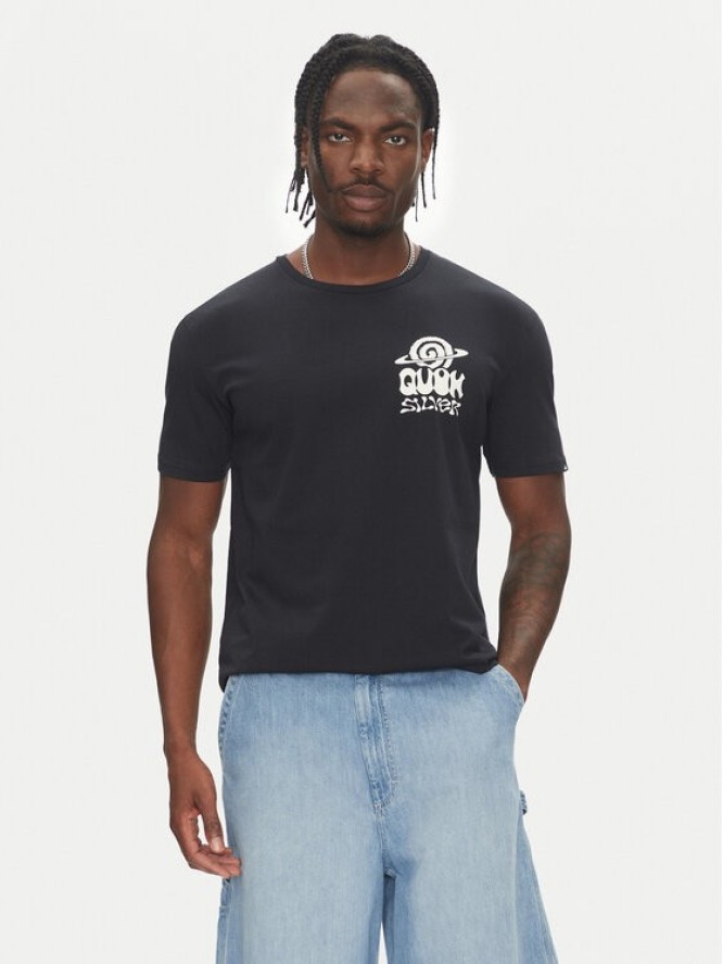 Quiksilver T-Shirt Ev Cosmic Vibrations Ss EQYZT08053 Czarny Regular Fit