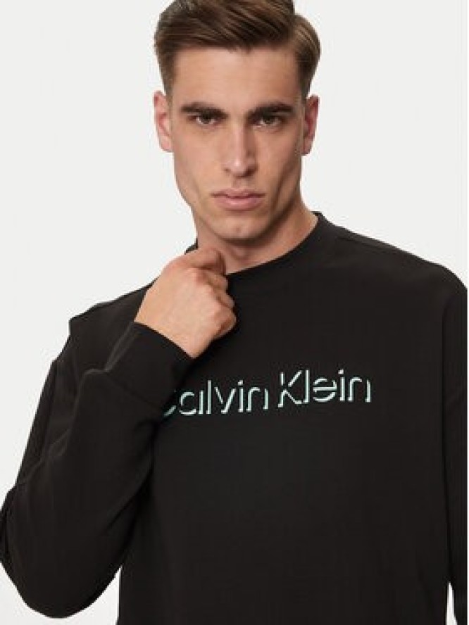 Calvin Klein Bluza Shadow Embosed Logo K10K113081 Czarny Regular Fit