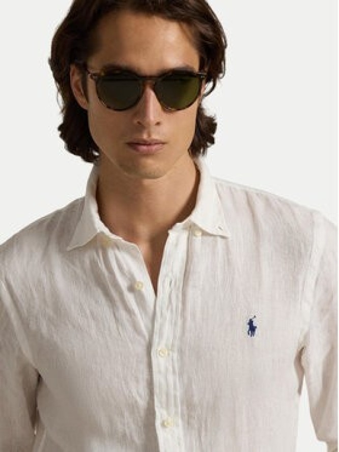 Polo Ralph Lauren Koszula 710968915014 Biały Slim Fit