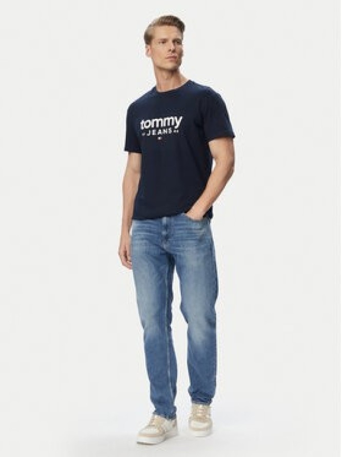 Tommy Jeans T-Shirt Graphic DM0DM23376 Granatowy Slim Fit