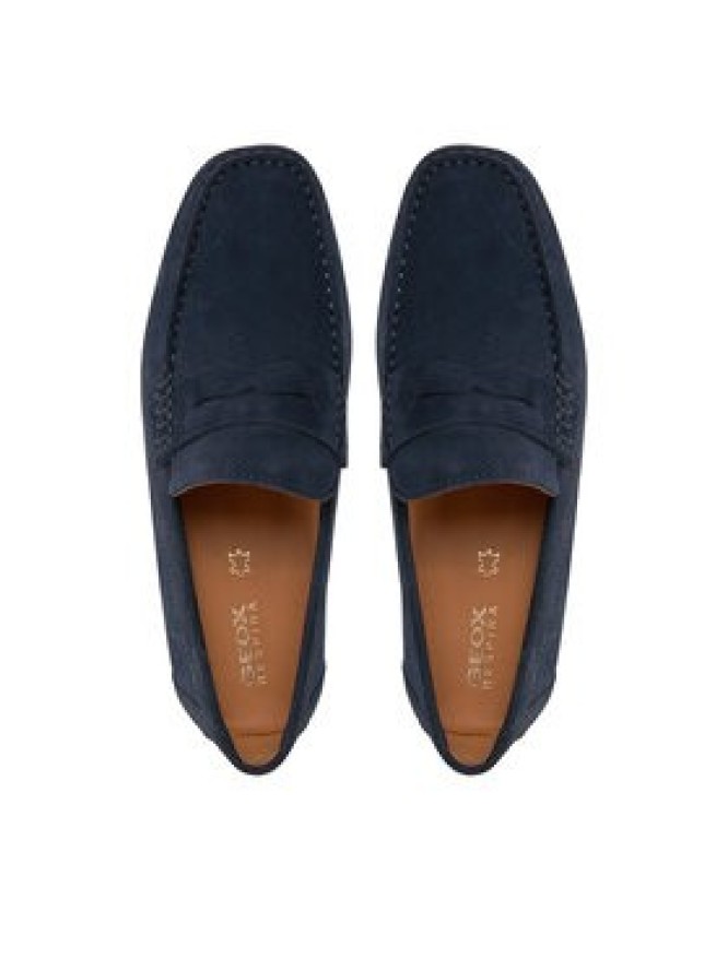 Geox Mokasyny U Kosmopolis + Grip U35CFB 00020 C4064 Granatowy