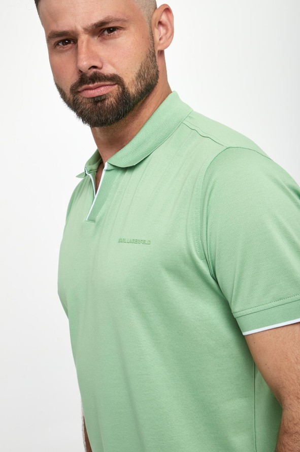 Polo męskie z logo KARL LAGERFELD