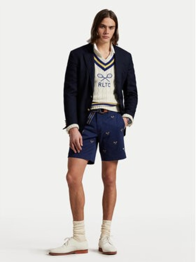 Polo Ralph Lauren Szorty materiałowe 710963496001 Granatowy Straight Fit