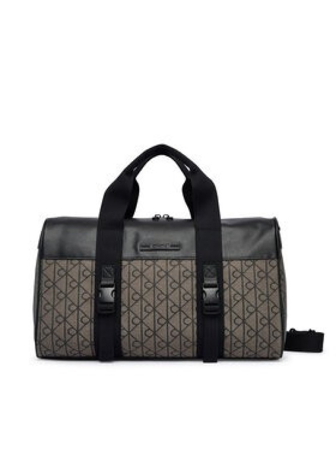 Calvin Klein Torba weekendowa Mixed Emblem Aop LV04D3379G Beżowy