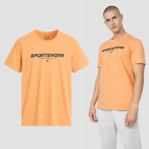 KOSZULKA MĘSKA 4F BAWEŁNIANA T-SHIRT SPORTOWY TTSHM364