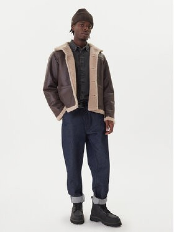 Jack & Jones Kurtka z imitacji skóry Cambridge 12282946 Brązowy Regular Fit
