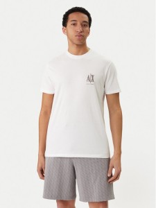 Armani Exchange T-Shirt XM000365 AF12308 U0009 Biały Regular Fit