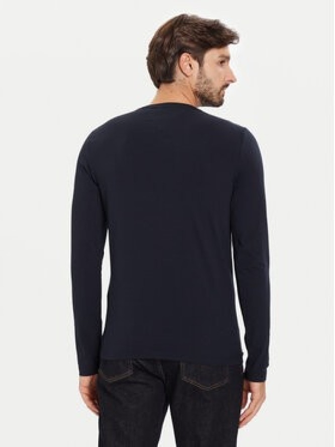 Tommy Hilfiger Longsleeve Stretch Tee MW0MW10804 Granatowy Slim Fit