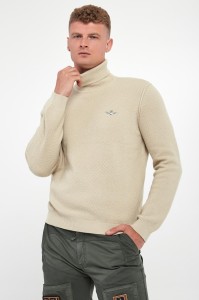 Golf męski wełniany AERONAUTICA MILITARE