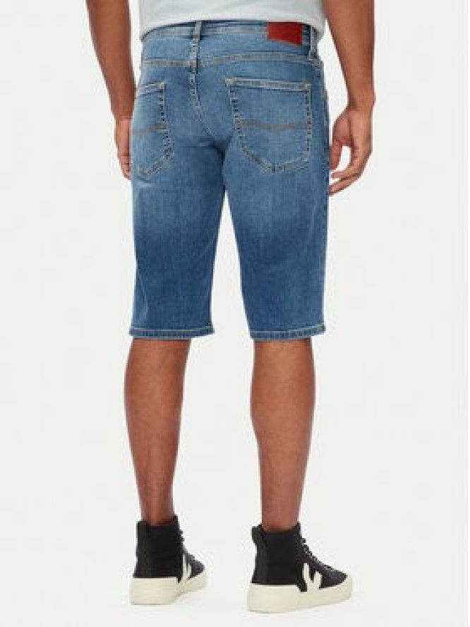 Pepe Jeans Szorty jeansowe Cash PM801081 Niebieski Straight Fit