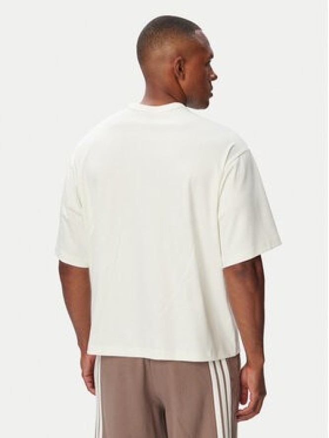 adidas T-Shirt Soft Lux KB8095 Kremowy Regular Fit