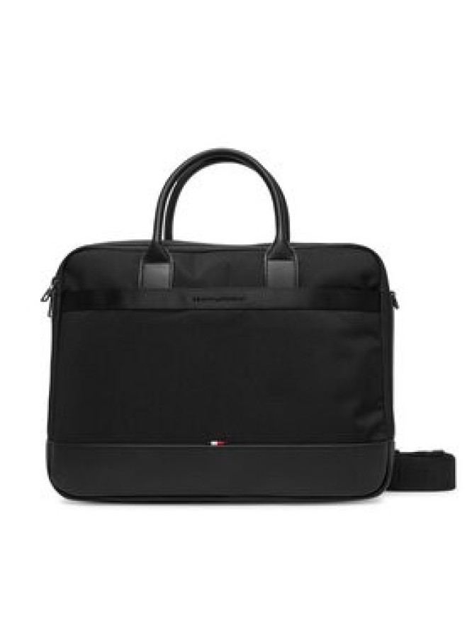 Tommy Hilfiger Torba na laptopa Th Nylon Travel Computer Bag AM0AM13470 Czarny