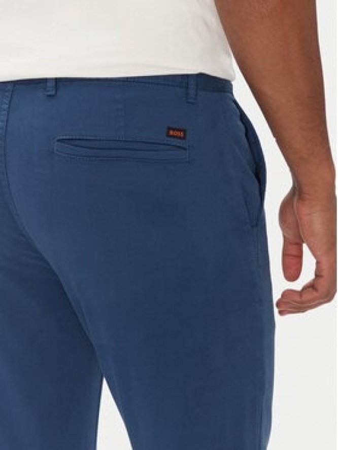 BOSS Chinosy 50510933 Niebieski Slim Fit