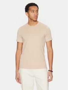 Guess T-Shirt M2YI72 I3Z14 Beżowy Regular Fit