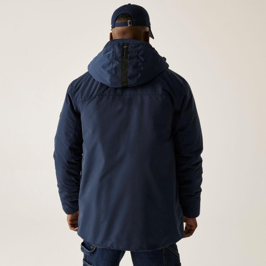 Kurtka męska zimowa ocieplana przeciwdeszczowa Marron