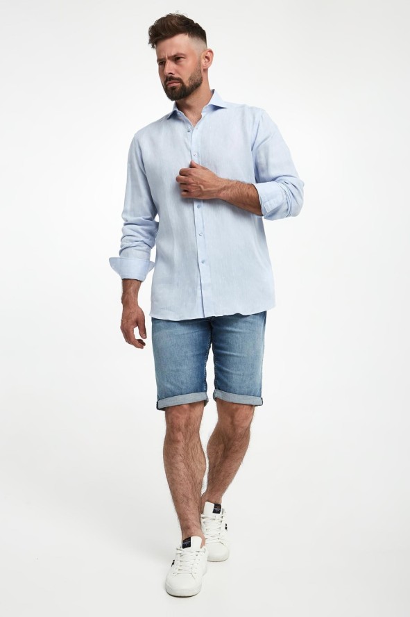 Koszula męska lniana KARL LAGERFELD