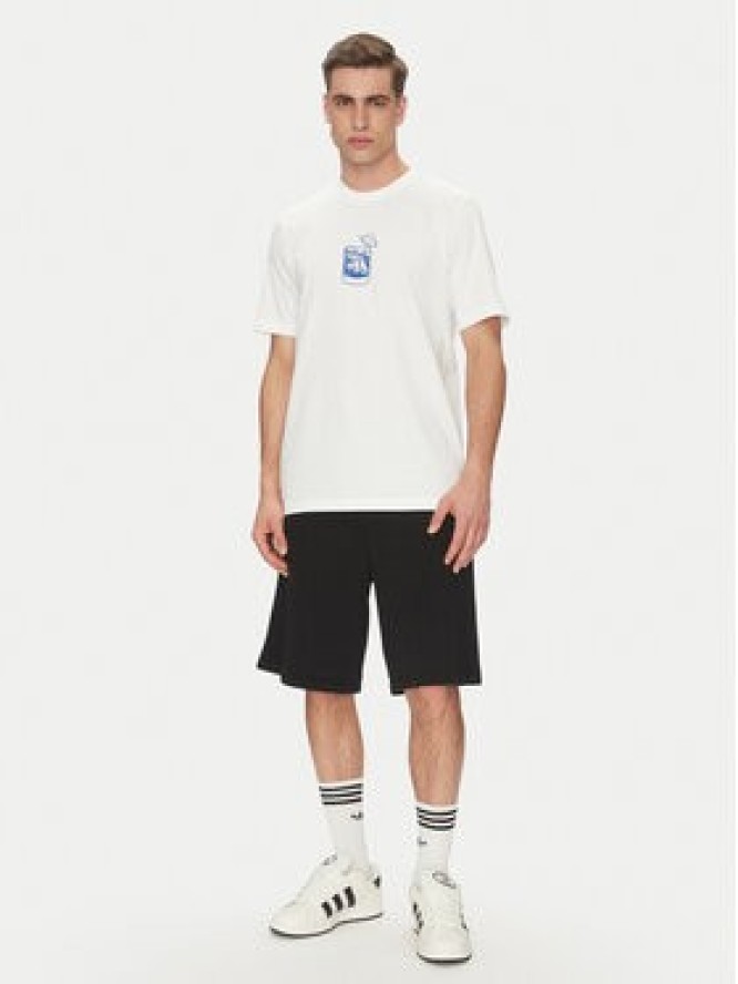 adidas T-Shirt Lounge Drink Graphic JJ4013 Biały Regular Fit