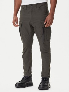 G-Star Raw Spodnie materiałowe Zip Pocket 3D D24307-E172 Zielony Skinny Fit