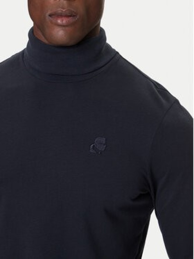 KARL LAGERFELD Golf 755023 554226 Granatowy Regular Fit