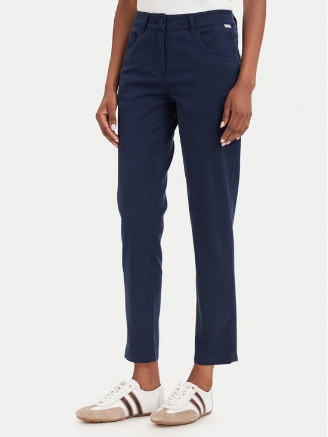 Beverly Hills Polo Club Chinosy P-SS26W-T586585 Granatowy Slim Fit