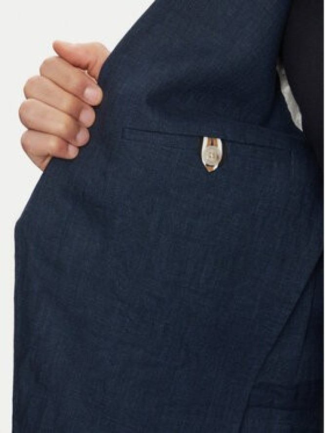 BOSS Marynarka C-Huge-Peak-252 50540516 Granatowy Slim Fit