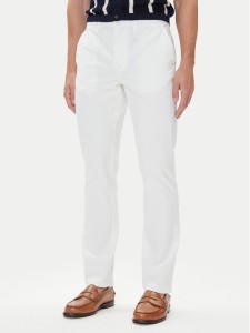 Tommy Hilfiger Chinosy Denton Essential MW0MW40262 Biały Straight Fit