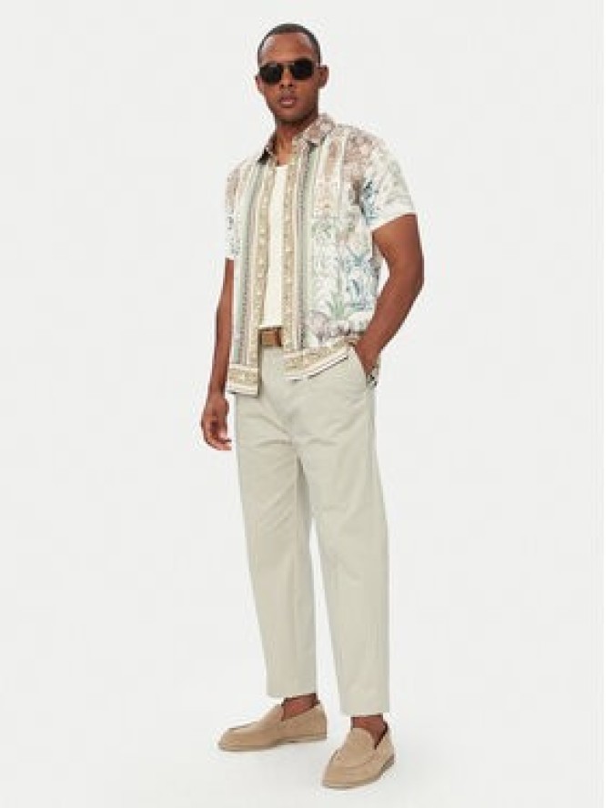 Guess Koszula M6YH88 W3424 Beżowy Regular Fit