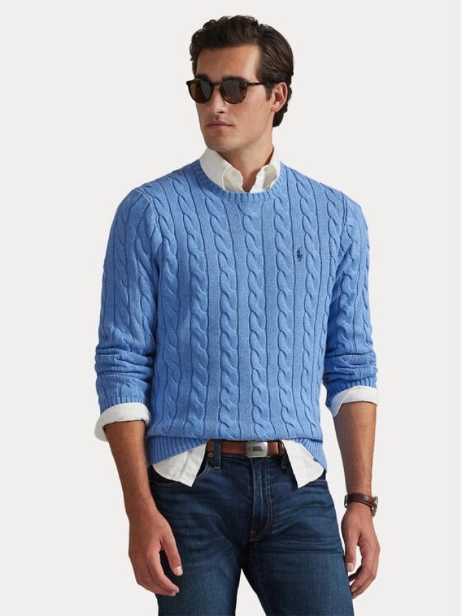 Polo Ralph Lauren Sweter 710775885006 Niebieski Regular Fit