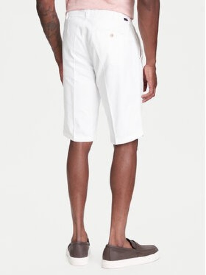 Robe di Kappa Szorty materiałowe Oris 600BTI0 Écru Slim Fit