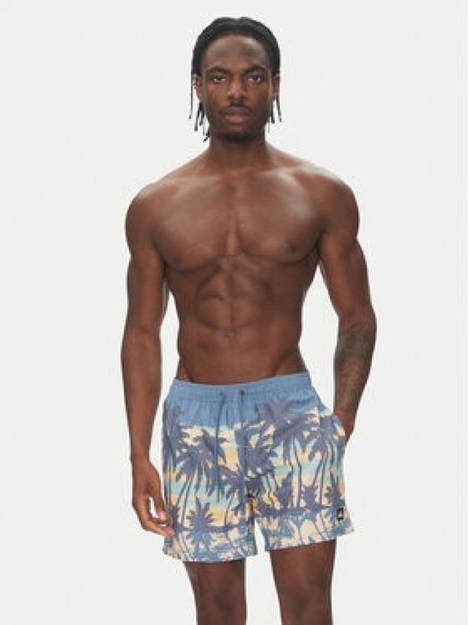 Quiksilver Szorty kąpielowe Everyday Straight Volley 15 EQYJV04121 Niebieski Regular Fit