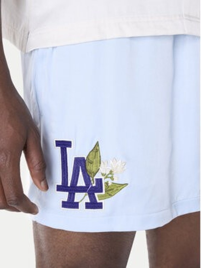New Era Szorty sportowe LA Dodgers MLB Woven 60596373 Błękitny Regular Fit
