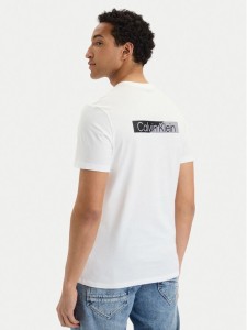 Calvin Klein T-Shirt SS 30s EU LV04LG810G Biały Slim Fit